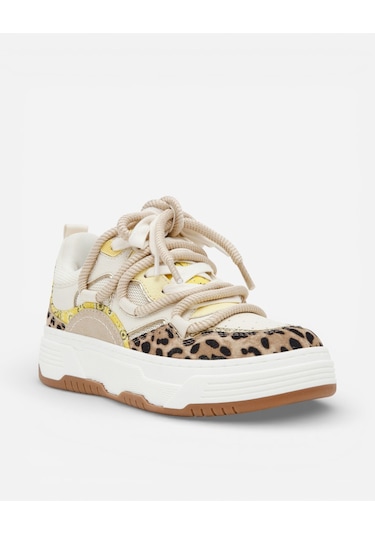 Steve Madden Brouhaha Leop Multı Kadın Leop Multi Sneakers Brouhaha Krem