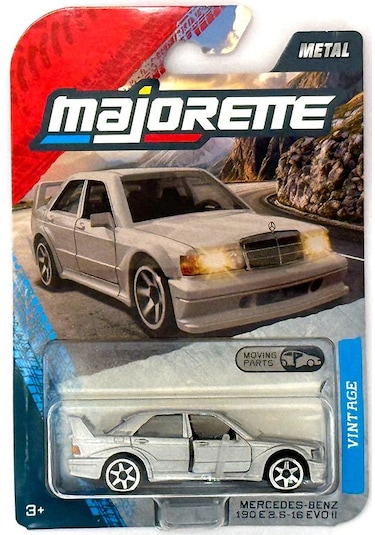 Majorette Moving Parts Vintage - Mercedes-benz 190 E 2.5-16 Evo Iı Gri