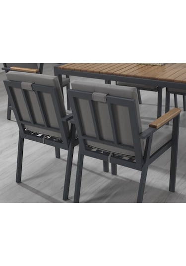 Regal 6 Lı Yemek Takımı Mınderli Camlı Antrasıt Antrasit Regal 6 Lı Yemek Takımı Mınderli Camlı Antrasıt Antrasit