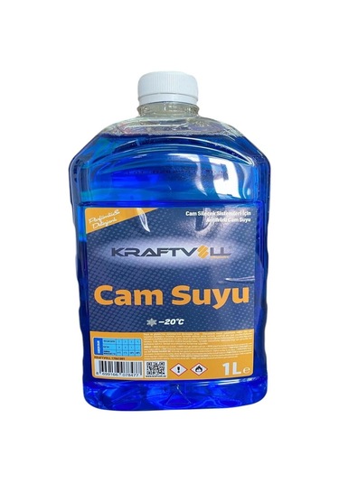 Kraftvoll Cam Suyu Mavi Antifrizli -20 Derece 1lt