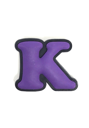 Crocs Terlik Süsü & Renkli Aksesuar Harf Jibbitz Mürdüm