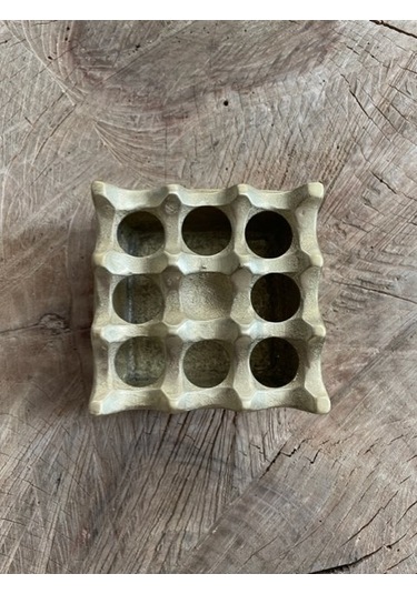 ANTİK PİRİNÇ SARI KÜLLÜK PURO KÜLLÜĞÜ SİĞARA KÜLLÜK 8*8CM