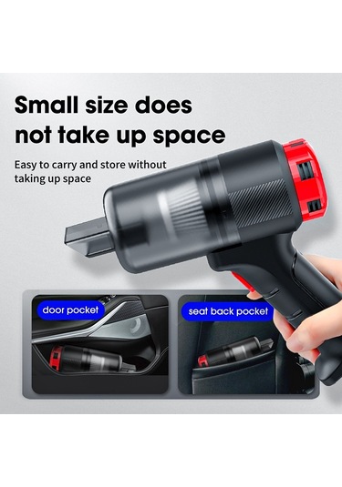 Cbtx Carsun C3088 Şarj Edilebilir Araba Ev Elektrikli El Süpürgesi Yüksek Güçlü Kablosuz Elektrikli Süpürge