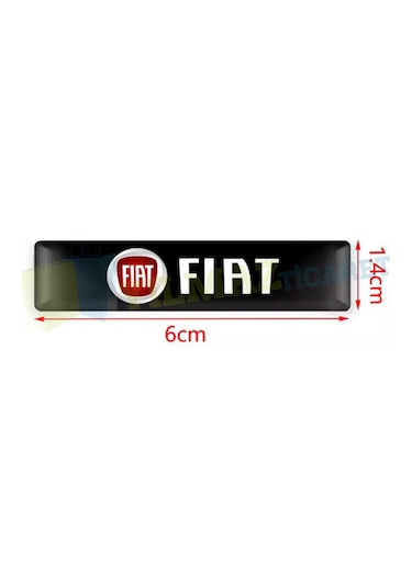 Fiat Logo Arma Yan Ayna Vites Torpido Konsol Damla Sticker