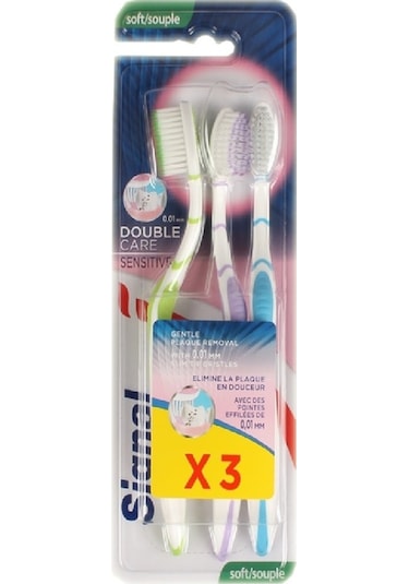 Signal Double Care Sensitive Diş Fırçası 3'lü Soft