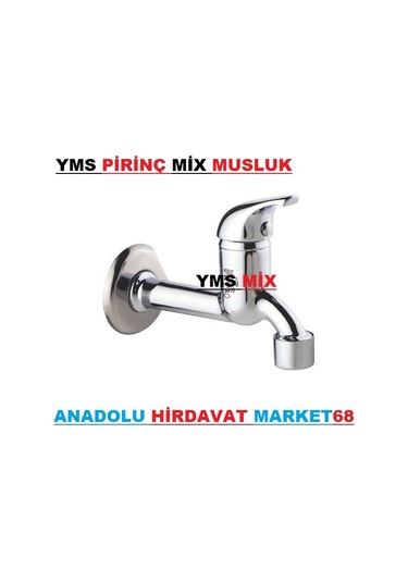 Yms Mix Kısa Musluk Aç Kapa Musluk Pirinç Krom