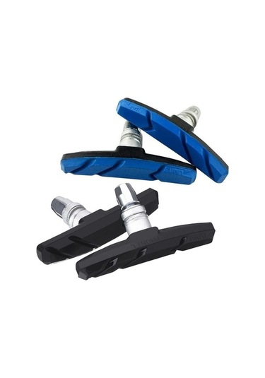 Ebitda 2 Çift Sessiz V-fren Bisiklet Fren Pabuçları Siyah, Kavisli Tasarım, Aşınma Dayanıklı Siyah