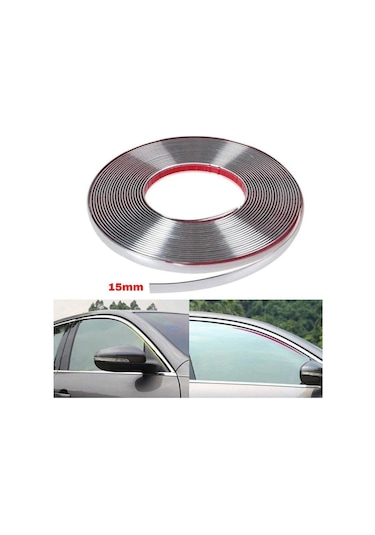 Carmind 15mm Dekoratif Nikelajlı Şerit Çıta 2 Metre