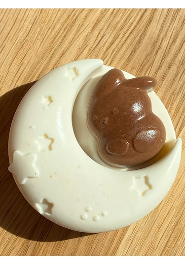 Shıne Luna Tavşan Şeklinde Silikon Puding Kalıbı 252530575 Beyaz