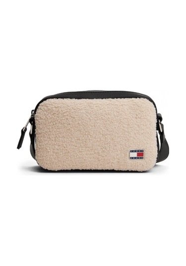 Tommy Hilfiger Tjw Cool Kürk Dokulu Kamera Kadın Beyaz Çanta Aw0aw18010ybh Beyaz