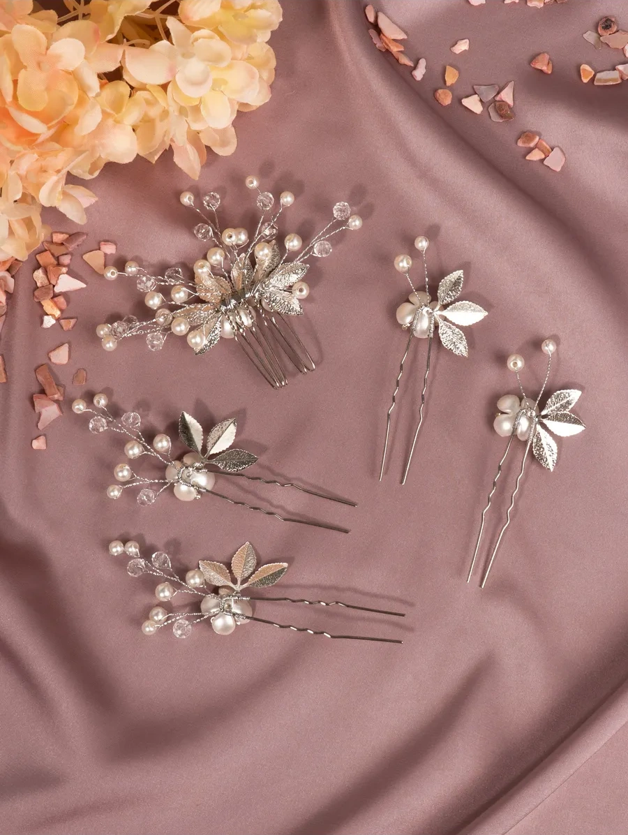 Bıjuteks Gelin Saç Tokaları 241958954 Kırmızı-Beyaz