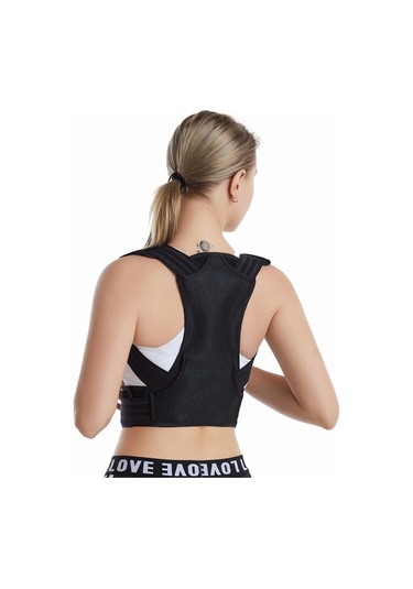 Mk-068 Sırt Duruş Düzeltme Kemeri Kamburluk Önleyici Nefes Alabilir Görünmez Düzeltici