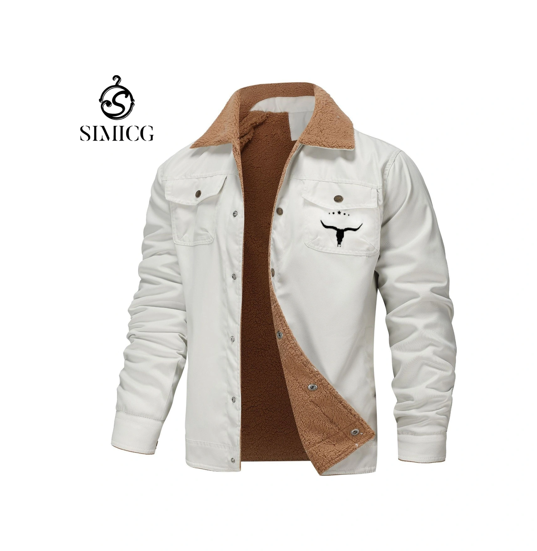 Erkek Sonbahar Ve Kış Ceketleri, Kadife Pamuklu İş Kıyafetleri, Günlük Ceketler, Erkek Montları Beyaz