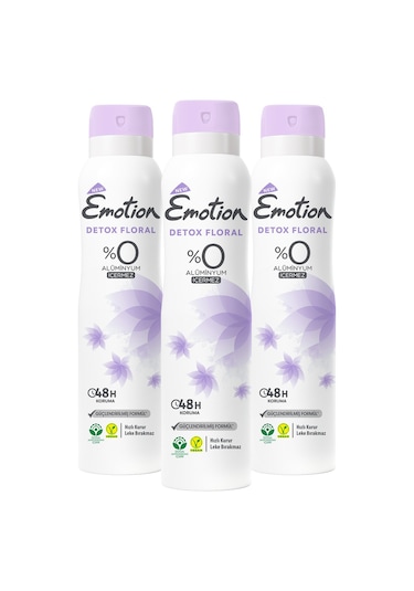 Emotion Floral Kadın Deodorant 3 x 150 ML