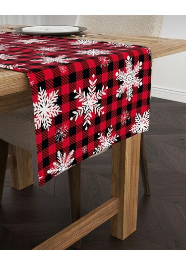 Yılbaşı Runner Örtüsü Newyear Yeniyıl Runner Christmas 40x140 Renkli