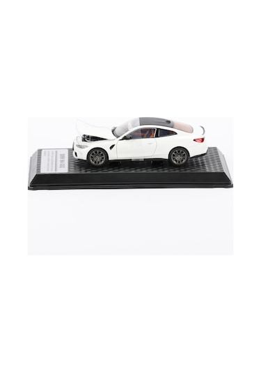 1:24 Ölçek Bmw M4 Sesli Işıklı Kapısı Kaputu Açılan Stantlı Model Araç