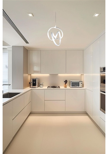 Ey Shop Beyaz Venüs Model 3 Renk Led Beyaz&sarı&günışığı Avize Beyaz