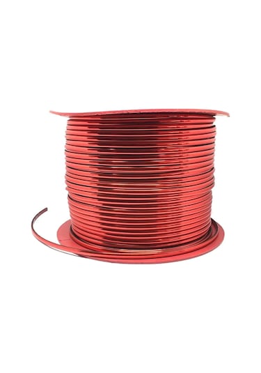 Kırmızı Renk Nikelaj Şerit Bant Çıta 5 Mm 3 Metre Parlaka