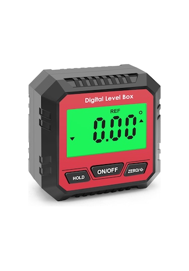 Manyetik Dijital Açı Ölçer Kesin Ve Göreli Ölçüm Açı Ve Eğim Dönüşümü İnklinometre Lcd Ekran Arka Işıklı Çok Amaçlı İnklinometre