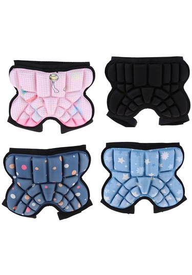 Homyl 3d Yastıklı Kalça Koruyucu Kısa Çocuk Butt Pad Siyah Siyah