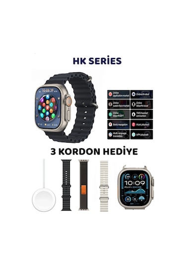 Watch 10 Serisi Yenilendi V5 Hd Ekran Amoled Tüm Bildirimler Tüm Telefonlara Uyumludur