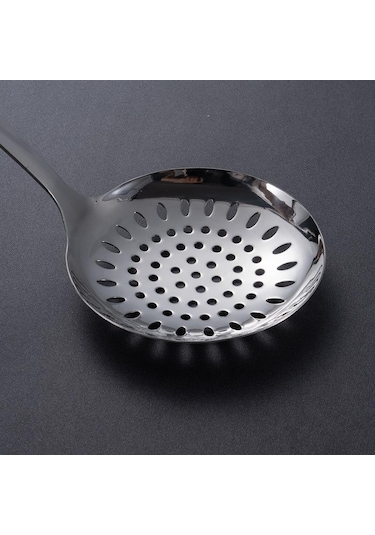 Hanyang 201 Paslanmaz Çelik Tencere Spatula Mutfak Eşyaları Spatula Çorba Kepçesi Huni Tencere Seti Altı Takım 37cmx7.6cm