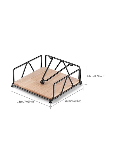 Beyaz Düz Peçetelik Metal Mutfak Peçeteliği Ağırlıklı Gergi Kolu İle Tezgah Masası İçin Rustik Doku Kağıt Dispenseri