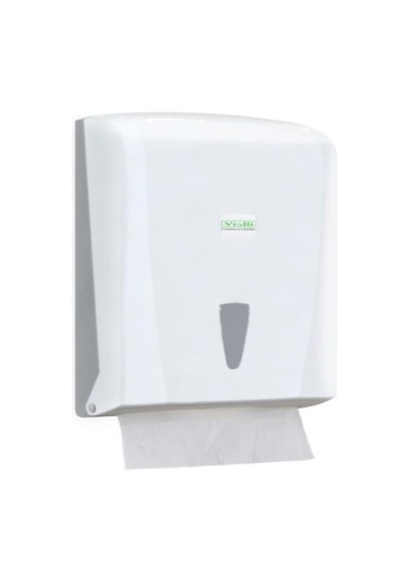 Omnipazar Vialli K21 Z Katlı Kağıt Havlu Dispenseri 400'lü Beyaz