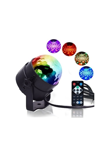 Uzaktan Kumandalı Led Parti Işıklı Kristal Disco Topu