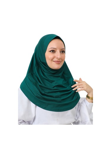 Hazır Giyim Türban Yumuşak Başörtü Şal - Zümrüt Zümrüt