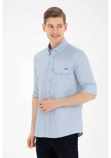 U.s. Polo Assn. Erkek Açık Mavi Gömlek Desenli 50283364-vr003 Mavi U.s. Polo Assn. Erkek Açık Mavi Gömlek Desenli 50283364-vr003 Mavi