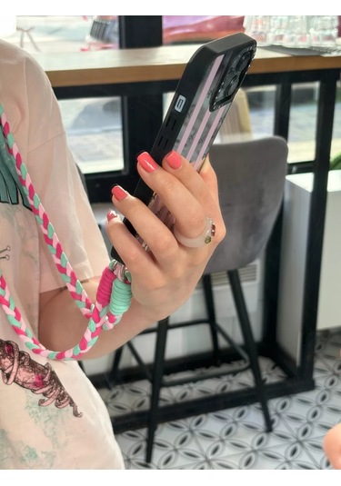 Yummy Case Telefon Şeridi Trendy Örgülü Pembe 235835492