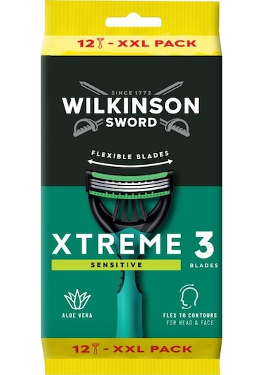Wilkinson Sword Xtreme 3 Sensitive 12 Adet Xxl Erkek Tıraş Bıçağı- Hassas Ciltler