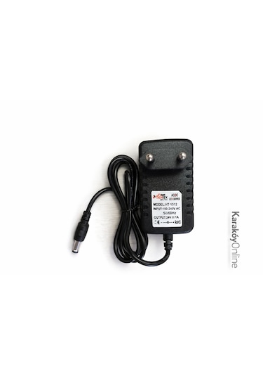 24v 1a Adaptör 5.5x2.5mm Jack Uçlu Şarj Adaptörü Vidalama, Led, Kamera Uyumlu