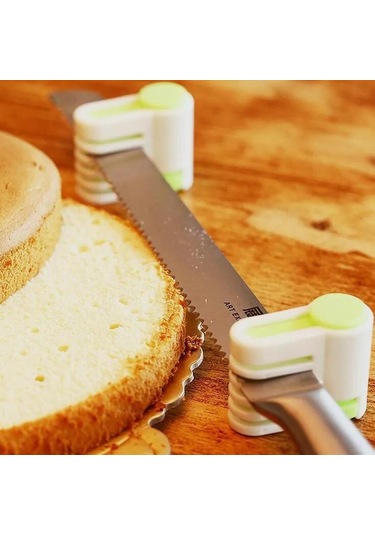 Maiyame Yeşil Fırın Aracı Seti: Eşit Dilimler İçin Ekmek-kek Dilimleyici, Katlama Yardımcısı Ve Bölücü Araç