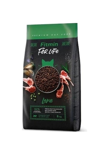 Fitmin Forlife Kuzu Etli Yetişkin Kedi Maması 8 KG