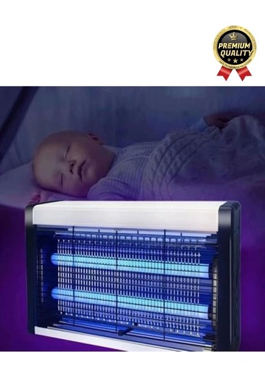 Çift Florasan Yüksek Güç Sessiz Zincir Askılı Sineksavar Elektrikli Uv Sivrisinek Öldürücü Kovucu