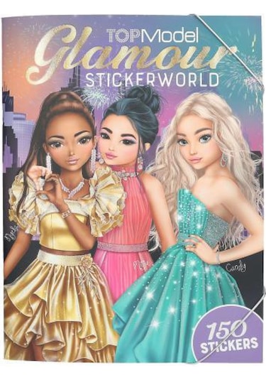 Top Model Glamour Sticker Dünyası Çok Renkli