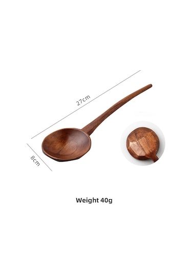Mufunye Büyük Boy Ahşap Çorba Kaşığı - Geleneksel Japon Tasarım, Noodle/porçöz Servisi, Doğal Ahşap Malzeme, Ev Kullanıma Uygun Diğer