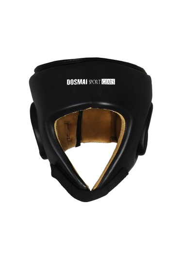 Dosmai Deri Yüz Korumalı Kick Boks Muay Thai Maç Kaskı Siya Ko371 Siyah