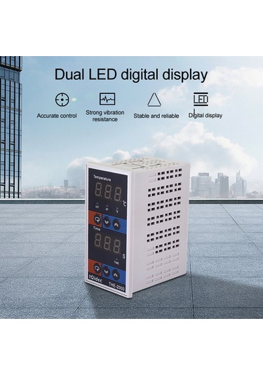 Maiyame Sıcaklık Ve Zaman Kontrol Cihazı, 0-400 C Ayarlanabilir, K Tipi Termocouple, Röle/ssr Çıkışı, Fırın Ve Baskı Makinesi İçin