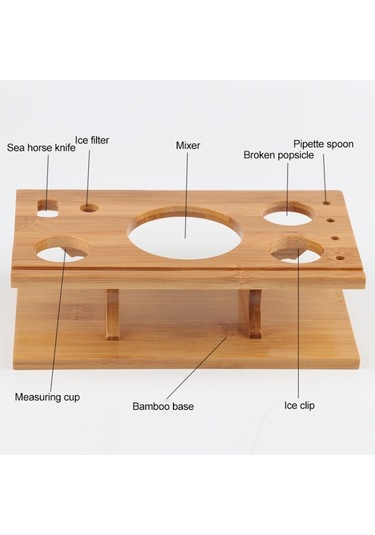 Bambu Montajlı 14'ü 1 Arada Paslanmaz Çelik Kokteyl Çalkalayıcı 750ml