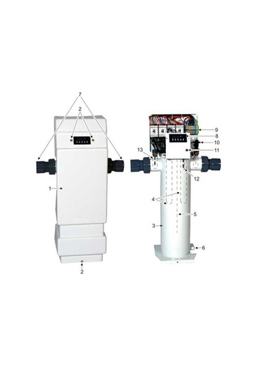 Zodiac Elektirikli Havuz Isıtıcısı Re/I 120T Model 60+60 Kw