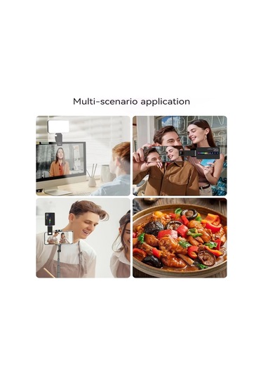 Neevoyu M160 Yeni Rgb Renkli Işık Paneli - 138 Led, 2700k-6500k, 95+ Crı, 1800mah Pil, 120 Açı, Klips Ve Usb-c Siyah