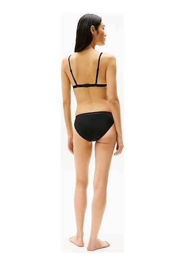 Tommy Hilfiger Kadın Siyah Triangle Fixed Bikini Üstü Siyah