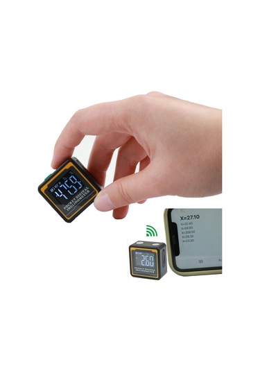 Hangfox Huoto Bluetoothlu Ceb Boyutlu Dijital Açı Ölçer - Mikro Tasarım, Doğru Okumalar, Taşınabilir Eğim Ölçüm Aleti