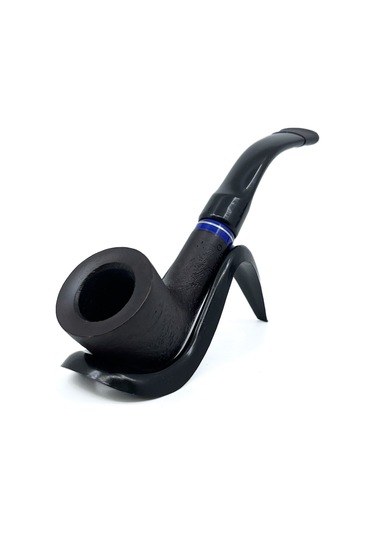 Dapper Bent Billiard Briar Gül Kökü 9 Mm Filtreli El Yapımı Pipo - 3078