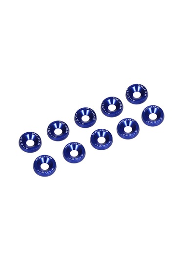 Suofeng 10 Adet Çelik Levha Alüminyum Araç Tampon Yıkama Maddesi, 8 Renk Seçeneği, M10 Somun Uyumlu, Kaliteli Ve Dayanıklı