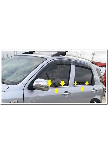 Daihatsu Terios Krom Cam Çıtası 2006-2017 4 Parça Paslanmaz  Çelik
