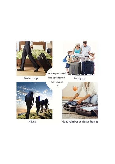 Xuweiwei Blue Evrensel Elektrikli Diş Fırçası Kılıfı - Taşınabilir Yıkanabilir Seyahat Saklama Kutusu Mavi